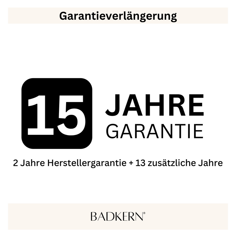Badkern® Pure Sicherheit: Garantieverlängerung auf 15 Jahre