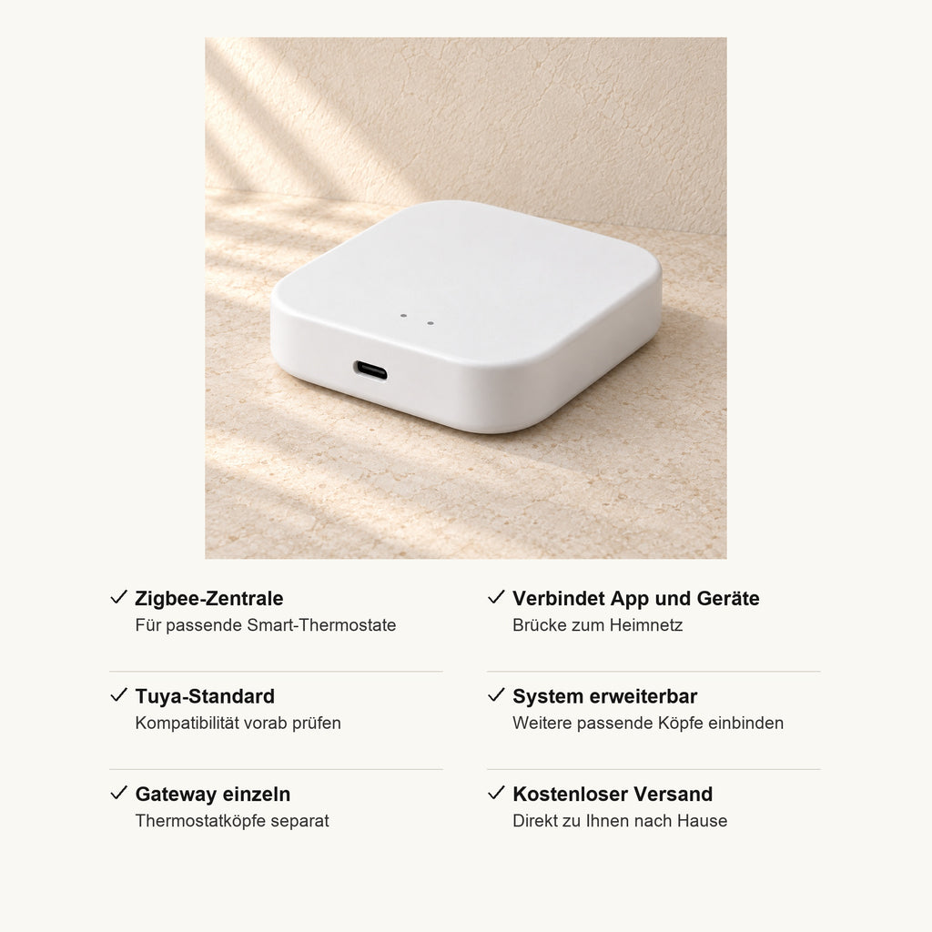 Zigbee Gateway in Weiß, Vorteile im Überblick