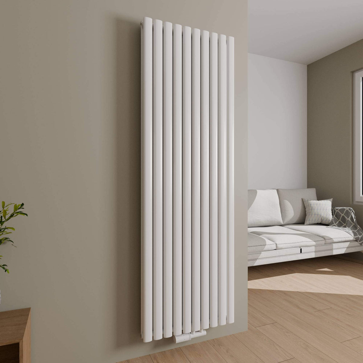 Paneelheizkörper Vertikal VENEZIA Weiss - 60 x 180 / Ohne