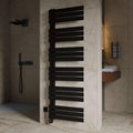 Badheizkörper elektrisch Prestige seitlich offen Schwarz - inkl. Heizstab