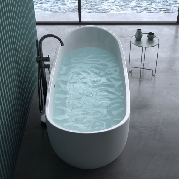 freistehende badewanne badearmatur badkern luxusbadewanne