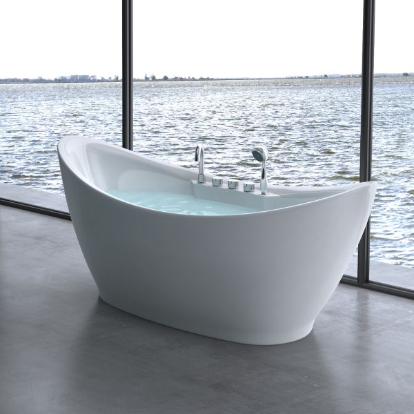 freistehende badewanne badearmatur badkern luxusbadewanne