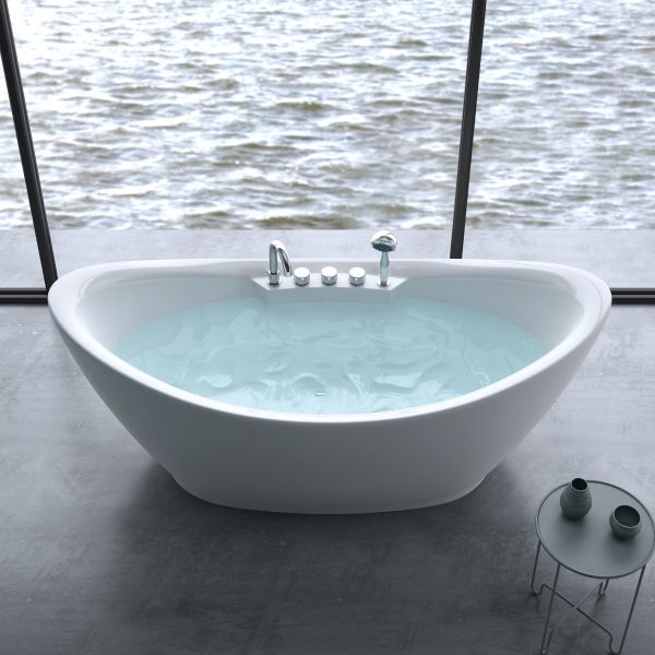 freistehende badewanne badearmatur badkern luxusbadewanne