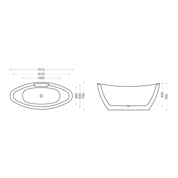 freistehende badewanne badearmatur badkern luxusbadewanne