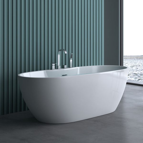 freistehende badewanne badearmatur badkern luxusbadewanne