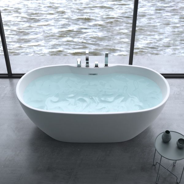freistehende badewanne badearmatur badkern luxusbadewanne