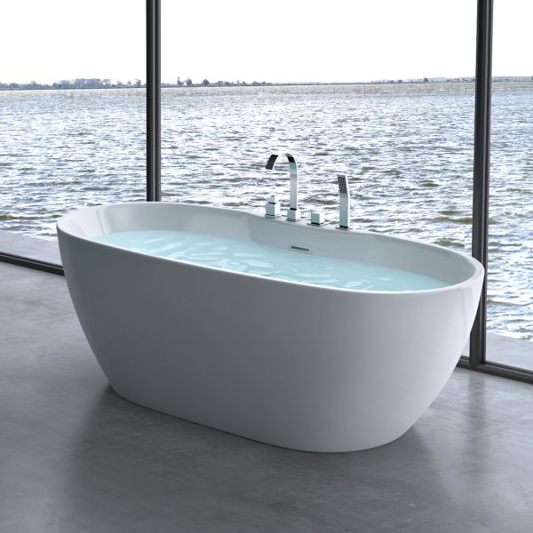 freistehende badewanne badearmatur badkern luxusbadewanne