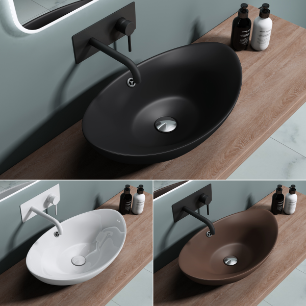 Aufsatzwaschbecken Gussmarmor Mineralguss Waschbecken Luxus Waschbecken design Waschbecken Badkern
