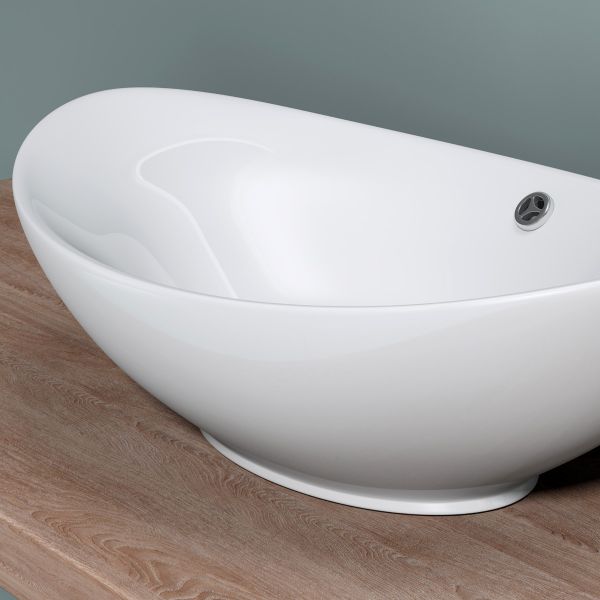Waschbecken Aufsatzwaschbecken LAURA aus Keramik - Anthrazit matt