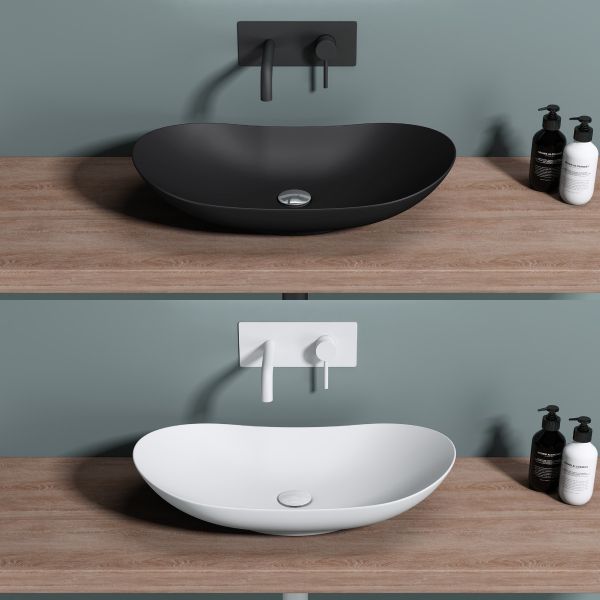 Aufsatzwaschbecken Gussmarmor Mineralguss Waschbecken Luxus Waschbecken design Waschbecken Badkern