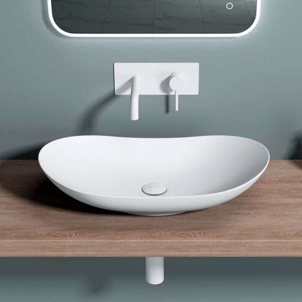 Aufsatzwaschbecken Gussmarmor Mineralguss Waschbecken Luxus Waschbecken design Waschbecken Badkern