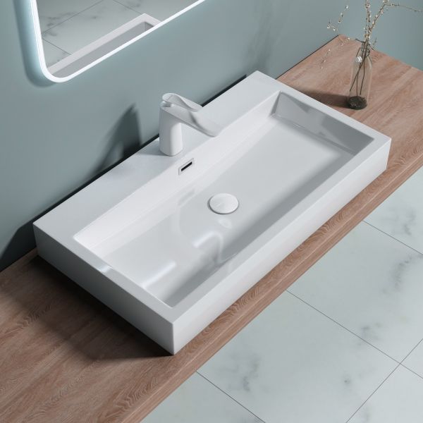Aufsatzwaschbecken Gussmarmor Mineralguss Waschbecken Luxus Waschbecken design Waschbecken Badkern