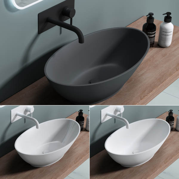 Aufsatzwaschbecken Gussmarmor Mineralguss Waschbecken Luxus Waschbecken design Waschbecken Badkern