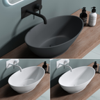 Aufsatzwaschbecken Gussmarmor Mineralguss Waschbecken Luxus Waschbecken design Waschbecken Badkern