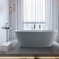 Freistehende Badewanne ELENA inkl. Armatur Set aus Acryl 170cm x 80cm