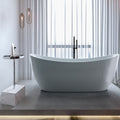 Freistehende Badewanne OLGA aus Acryl Oval 180cm x 78cm